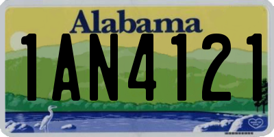 AL license plate 1AN4121