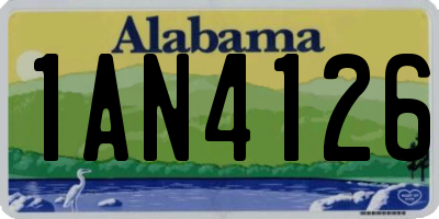 AL license plate 1AN4126