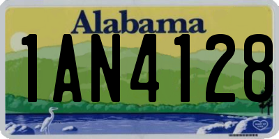 AL license plate 1AN4128