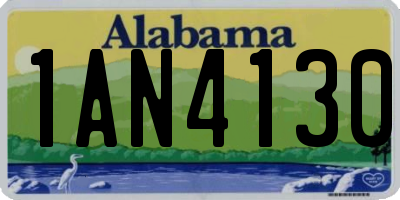 AL license plate 1AN4130
