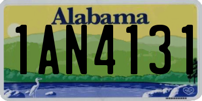 AL license plate 1AN4131
