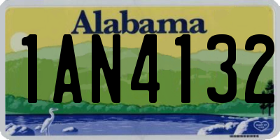 AL license plate 1AN4132
