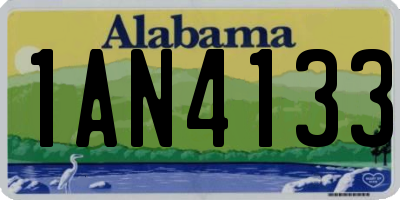 AL license plate 1AN4133