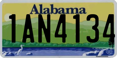 AL license plate 1AN4134