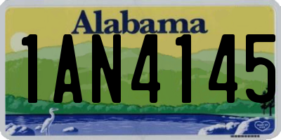 AL license plate 1AN4145