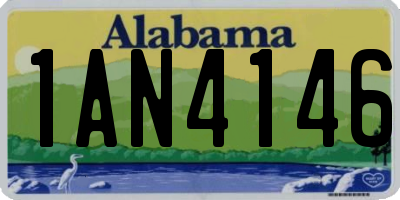 AL license plate 1AN4146