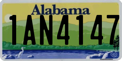 AL license plate 1AN4147
