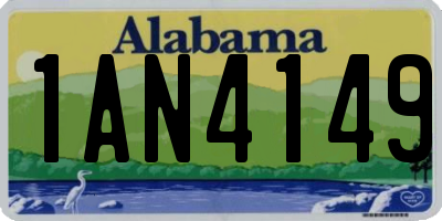 AL license plate 1AN4149