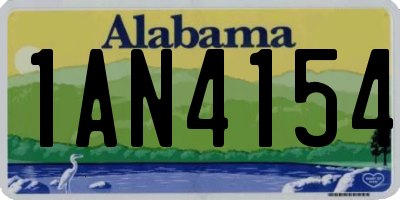 AL license plate 1AN4154