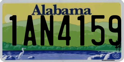 AL license plate 1AN4159