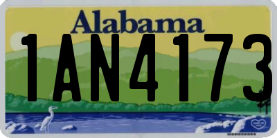 AL license plate 1AN4173
