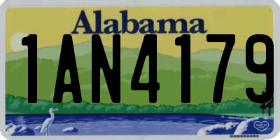AL license plate 1AN4179