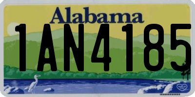 AL license plate 1AN4185