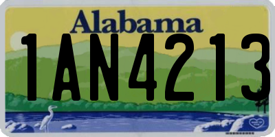 AL license plate 1AN4213