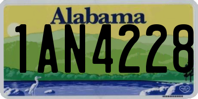 AL license plate 1AN4228