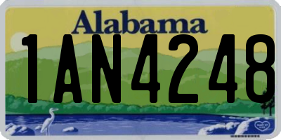 AL license plate 1AN4248