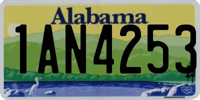 AL license plate 1AN4253