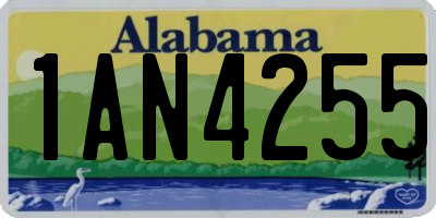 AL license plate 1AN4255