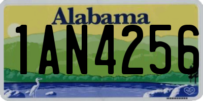 AL license plate 1AN4256