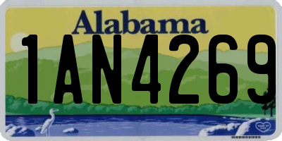 AL license plate 1AN4269