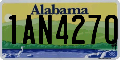 AL license plate 1AN4270