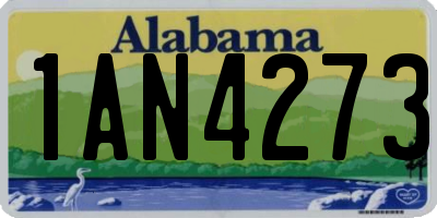 AL license plate 1AN4273
