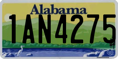 AL license plate 1AN4275