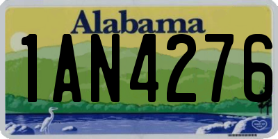 AL license plate 1AN4276