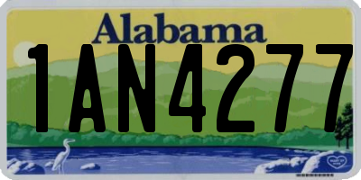 AL license plate 1AN4277