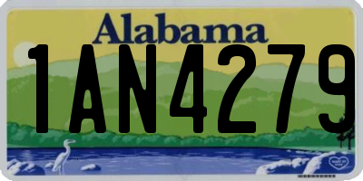 AL license plate 1AN4279