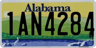 AL license plate 1AN4284