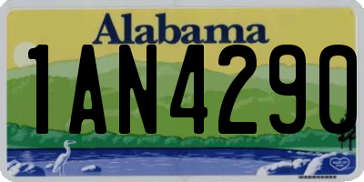 AL license plate 1AN4290