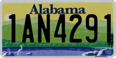 AL license plate 1AN4291