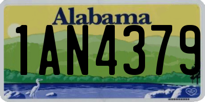 AL license plate 1AN4379