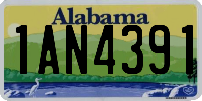 AL license plate 1AN4391