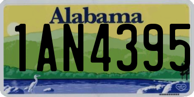 AL license plate 1AN4395
