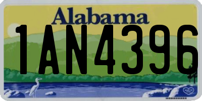 AL license plate 1AN4396