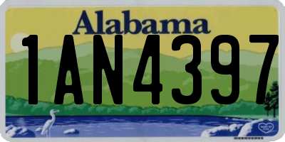 AL license plate 1AN4397
