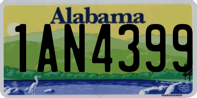 AL license plate 1AN4399