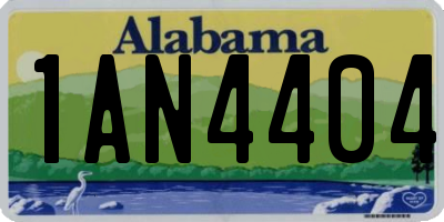 AL license plate 1AN4404