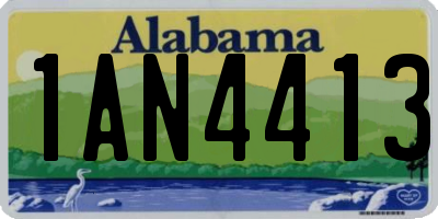 AL license plate 1AN4413