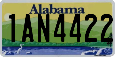 AL license plate 1AN4422