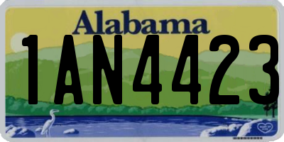 AL license plate 1AN4423