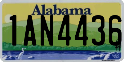 AL license plate 1AN4436