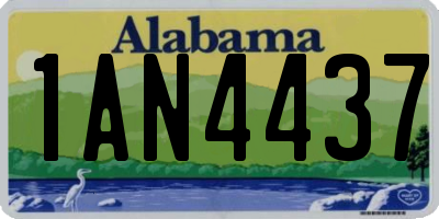 AL license plate 1AN4437