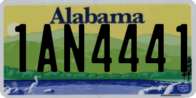 AL license plate 1AN4441