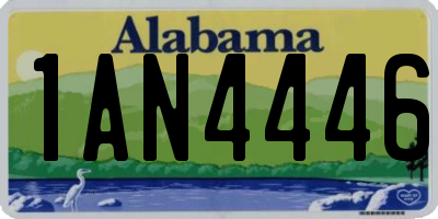 AL license plate 1AN4446