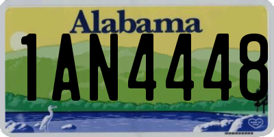 AL license plate 1AN4448