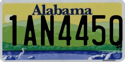 AL license plate 1AN4450