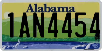 AL license plate 1AN4454
